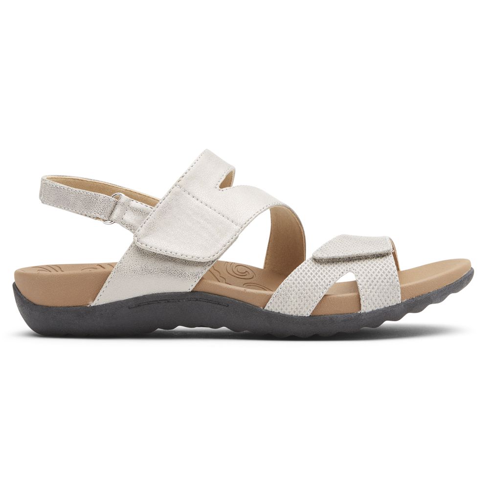 Sandálias Rockport Ridge Adjustable Asymmetrical Senhora - Branco ( 506-NFCSUG )